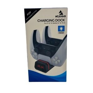 NexiGo Dual Controller Charging Dock for PS5 Xbox Series X/S Switch Pro NEW